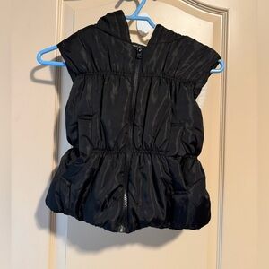 Aqua Blues Black Puffer Vest